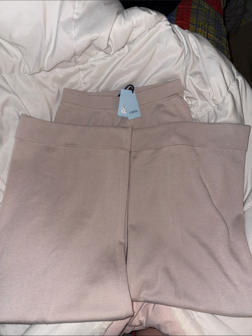 Malo Pantalone C/Risvolta Cashmere Silk Trousers Size 40 NWT
